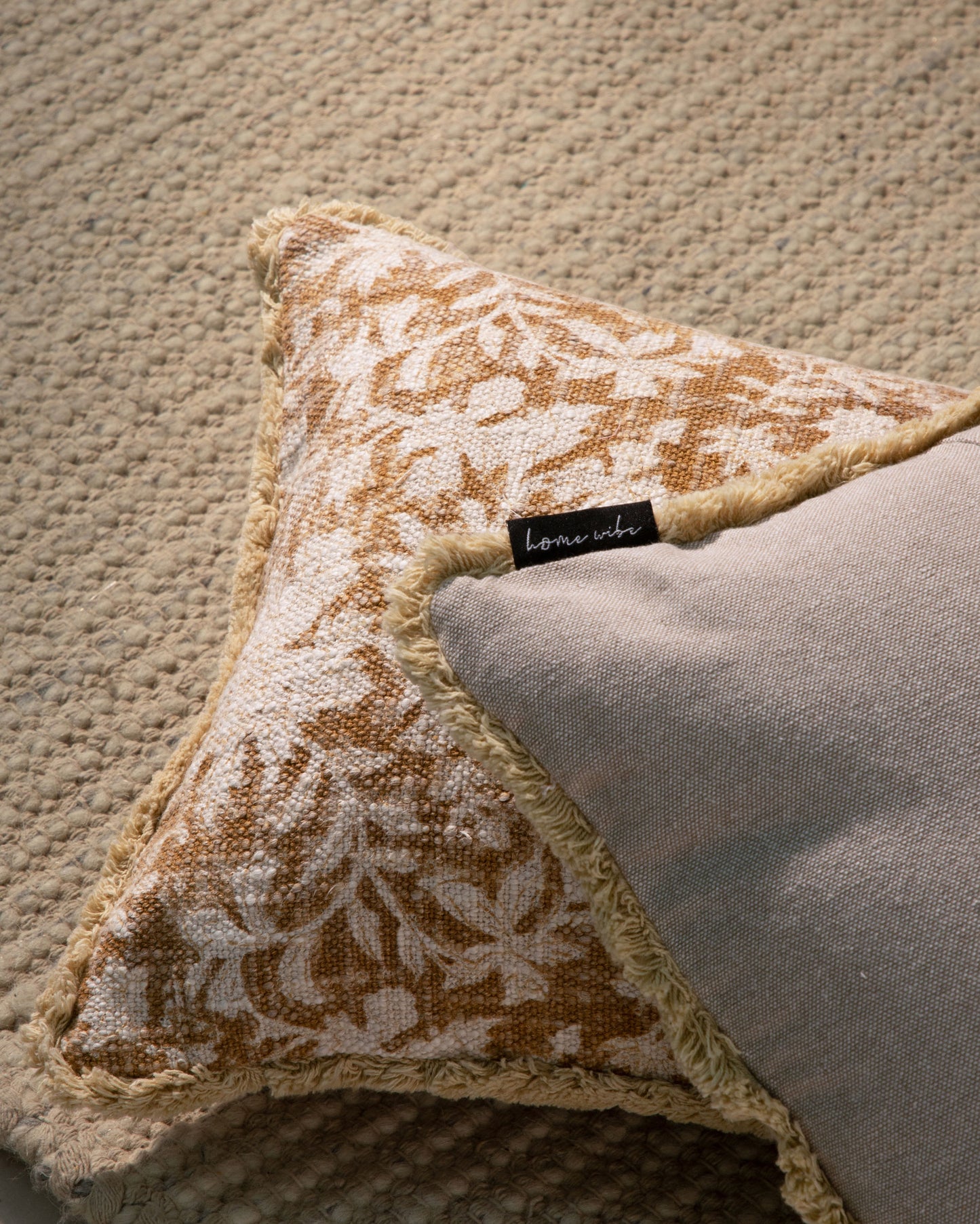 Indian Hand Block Print Pillow Cover 12"x20" (set 2 pcs)