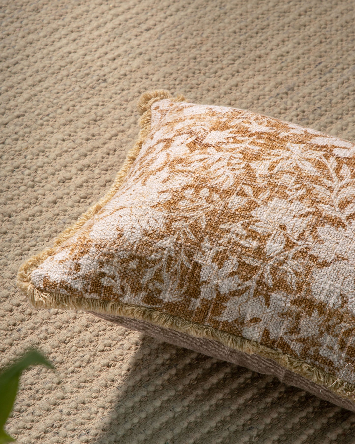 Indian Hand Block Print Pillow Cover 12"x20" (set 2 pcs)