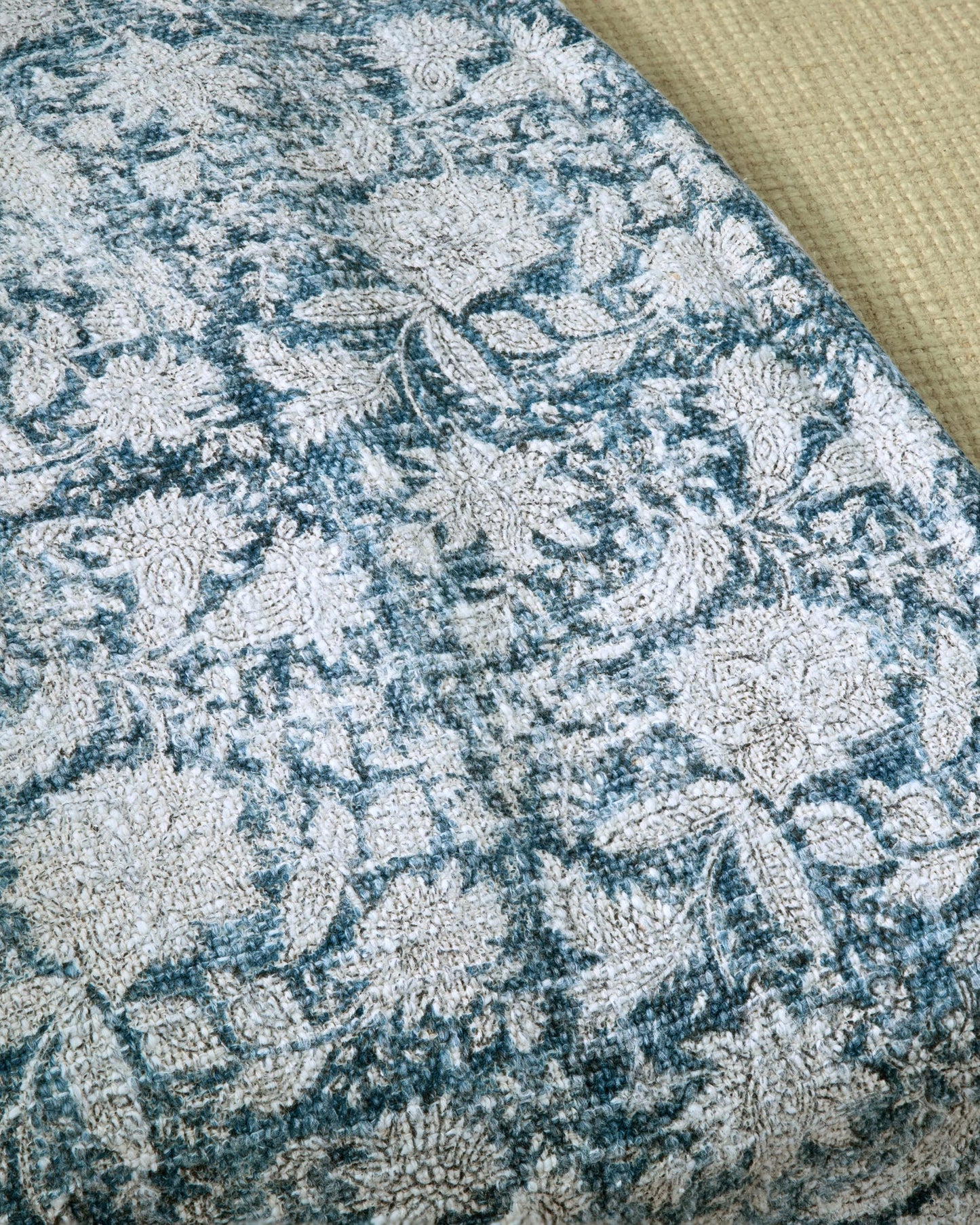 Handloomed Block Print Throw 50"x60"