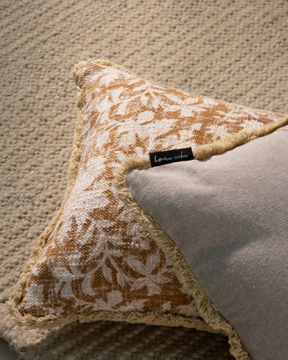 Indian Hand Block Print Pillow Cover 12"x20" (set 2 pcs)