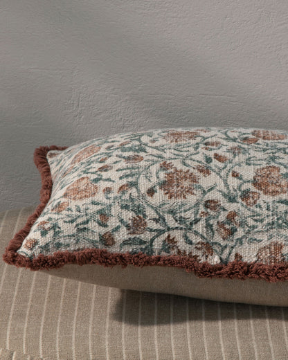 Block Print Decorative Pillow Cover 12"x 20" (set 2 pcs)