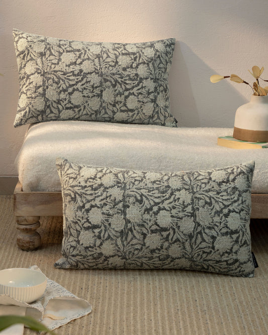 Premium Blockprint Indian Pillow Cover 12"x 20" (set 2 pcs)