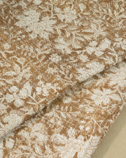 Block Print Cotton Throw with Tassels 50"x60"
